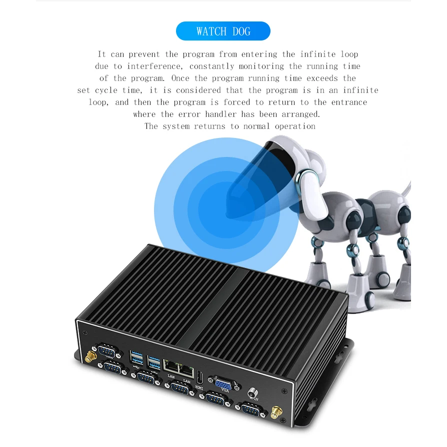 Fanless Industrial Mini PC Intel Core i7 4500U i5 4200U Windows Linux 8GB RAM 120GB SSD Dual Gigabit Ethernet 6*RS232/485 8*USB Fanless Industrial Mini PC Intel Core i7 4500U i5 4200U Windows Linux 8GB RAM 120GB SSD Dual Gigabit Ethernet 6*RS232/485 8*USB