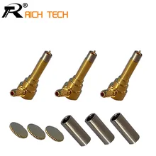 3 шт. разъем провода MS156 контактный штекер прямоугольный обжимной для RG316 LMR100 RG174 3g USB модем Медный позолоченный коаксиальный разъем