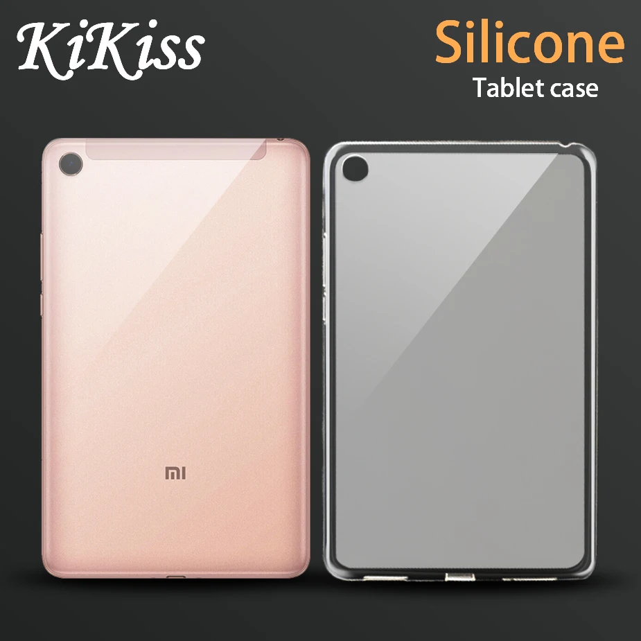 

KiKiss TPU Silicone Case For Xiaomi Tablet mi Pad 4 3 2 1 8.0 miPad 4 Plus 10.0 Ultra Slim Transparent Clear Soft Tab Case Cover