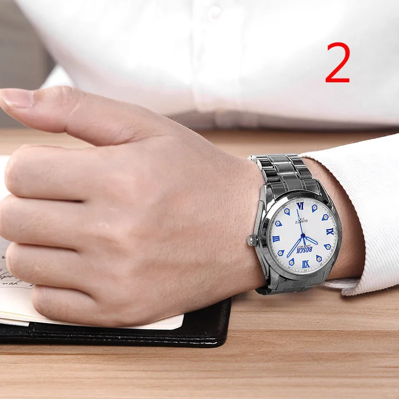 

Ultra-thin waterproof mechanical watch men's calendar luminous watch belt casual fashion men's watch3