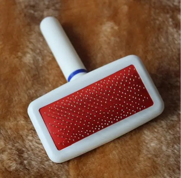 

Red Puppy Cat Hair Grooming Slicker Comb Gilling Brush Quick Clean Tool Pet Brand New