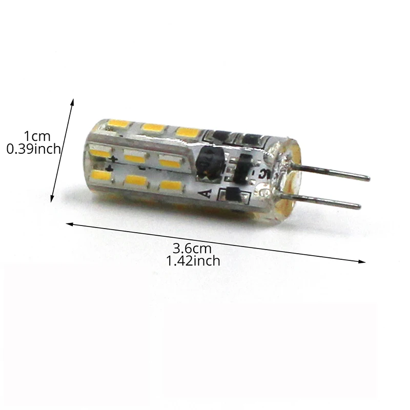 Светодиодный Dimmable керамический светодиодный G4 лампочка, 10 шт./лот, AC/DC, 12 В, 1,5 Вт, 2,5 Вт, 3 Вт, Светильники для гостиной, люстры, используется замена галогенных лампочек - Испускаемый цвет: Silica Gel 1.5W