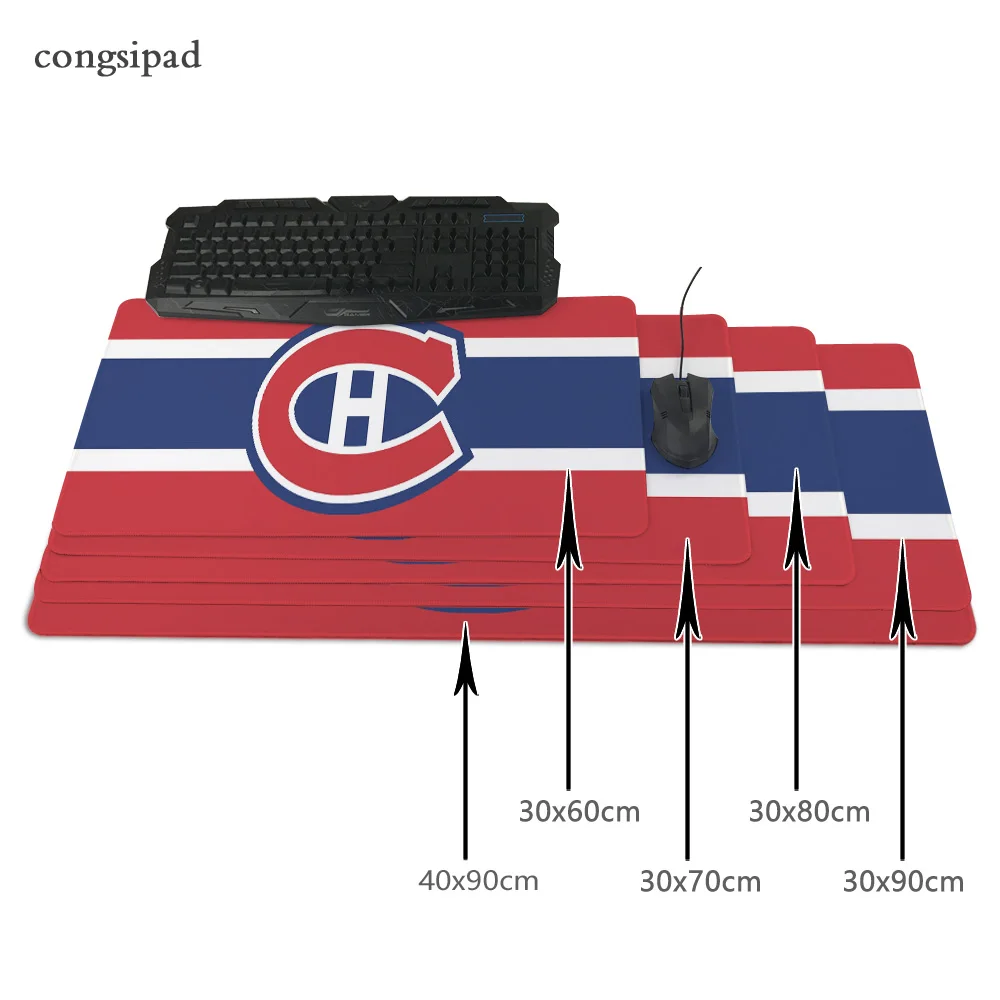 

NHL Montreal Canadiens 80x30cm pad to Mouse Notbook Computer Mousepad Cheapest Gaming pad mouse Gamer to 90x30cm