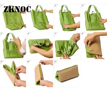 

Bag Computer Storage Bags Travel Shopping Pouch Large capacity Green