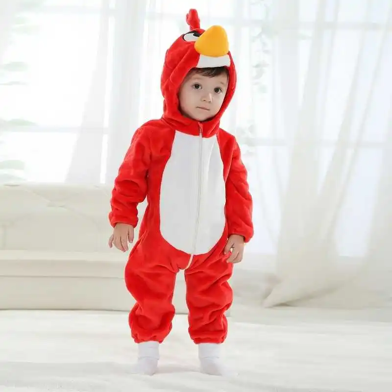 Cartoon Red Bird Baby Romper Animal Character Suit 2022 Newborn Infant Toddler Overalls Boy Clothes for 1 Year Old RL2-D |