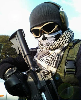 

600 pcs Skull Design Mask Multi Function Bandana Ski Sport Motorcycle Biker Scarf Face Masks Outdoor Facial Mask Black Color