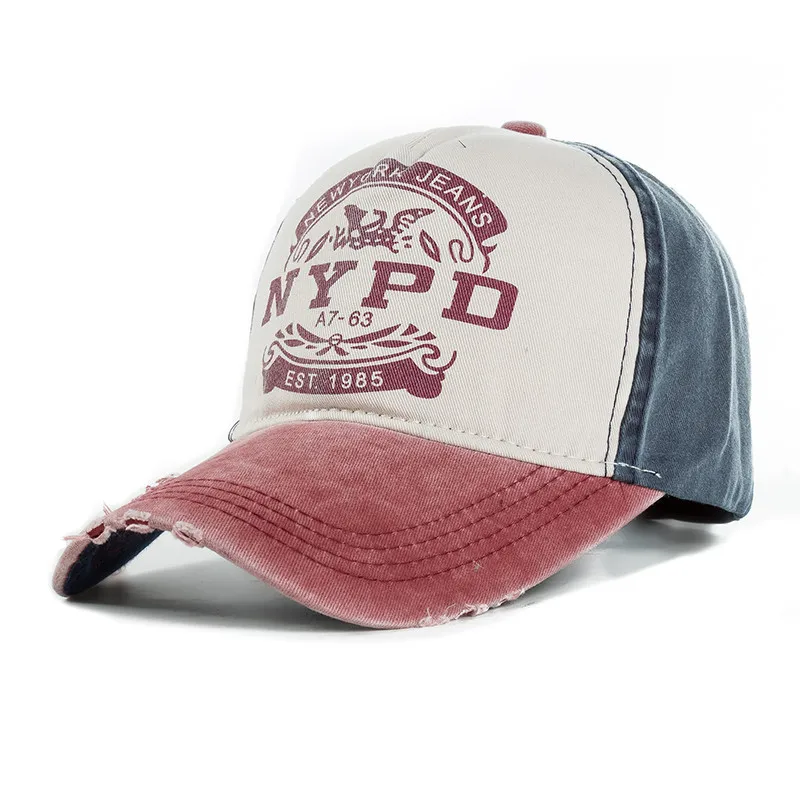 Бейсболка snapback для отдыха в стиле ретро бейсбольная кепка с надписью NYPD мужская и