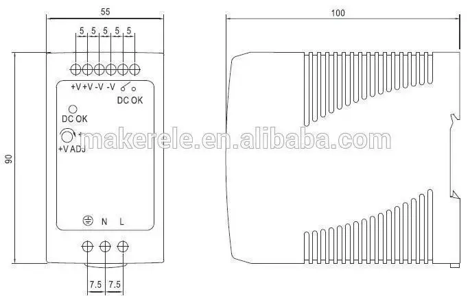 Импульсный блок питания для компьютера MDR-100-12 ac dc питания 100 Вт 12в 8.3A импульсный источник Питания Драйвера для Света Прокладки СИД Дисплей Модуля