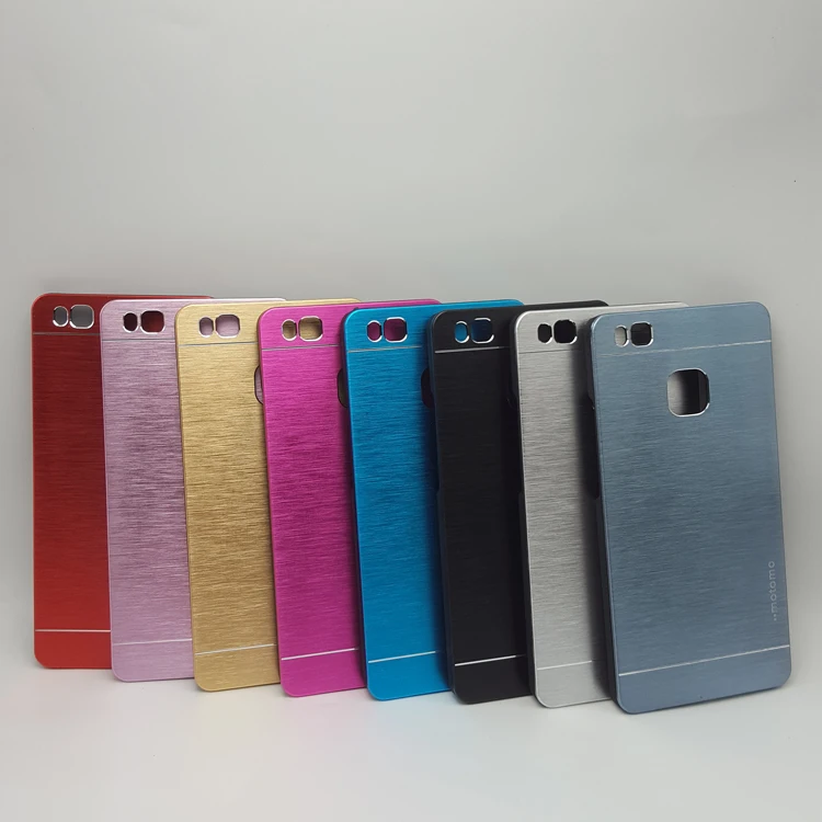 

Luxury Motomo Hybrid Metal Plate + PC Hard Case For Huawei P9 lite/P9lite Capa Fundas Aluminum Back Cover shell Cell Phone Cases