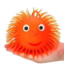 Малыш забавная игрушка подарок антистресс мальчик девочка взрослый Jumbo Kawaii мигающий фугу шары Сжимаемый стресс мягкая игрушка шар для снятия стресса