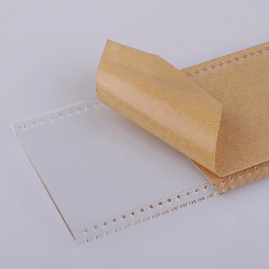 9 Pieces/Set Acrylic Pouch Belt Waist Bag Pattern Template Stencil DIY Leather Hand Craft