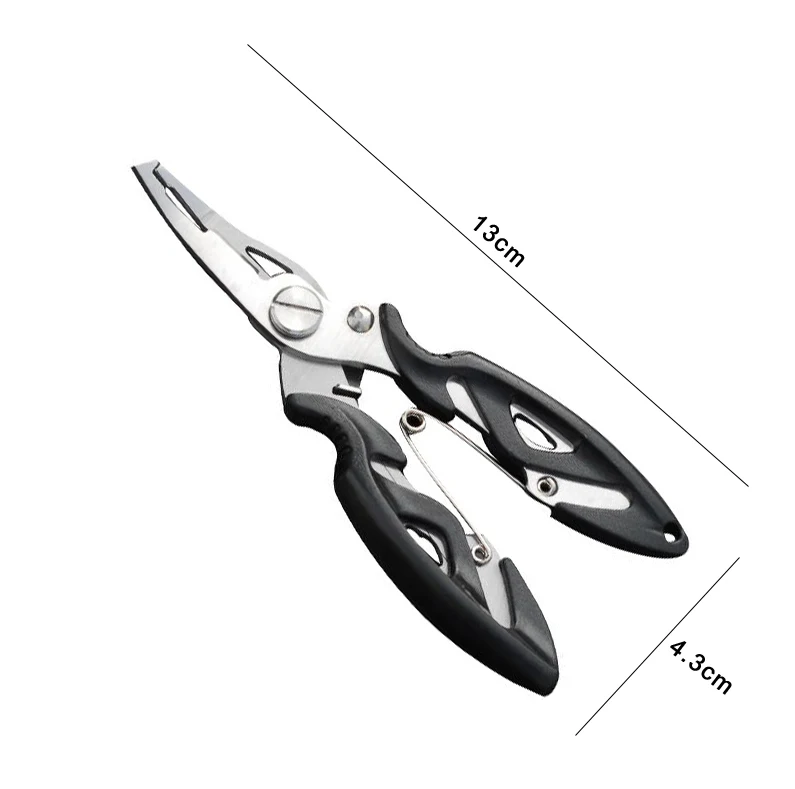 Рыболовные многофункциональные плоскогубцы ножницы рыболовные ремешки катание на лодках веревки каяк Кемпинг безопасные плоскогубцы зажимы для губ рыболовные инструменты GYH - Цвет: Black Fishing Plier