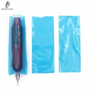 

200Pcs/box Plastic Tattoo Gun Bag Cover Tattoo Pen Machine Grip Tube Bag Tattoo Machine Parts Set Protective Bags Accessorie