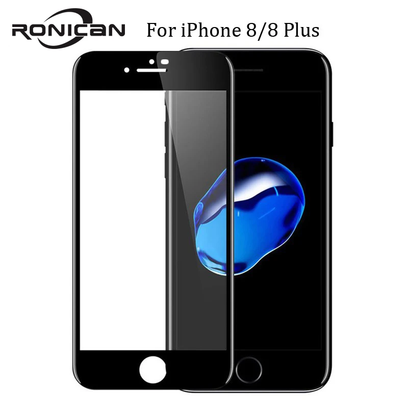  Für iPhone X 6 6S 7 8 Plus Telefon Screen Protector Film 9H Glänzend 3D Gebogene Carbon Faser weich
