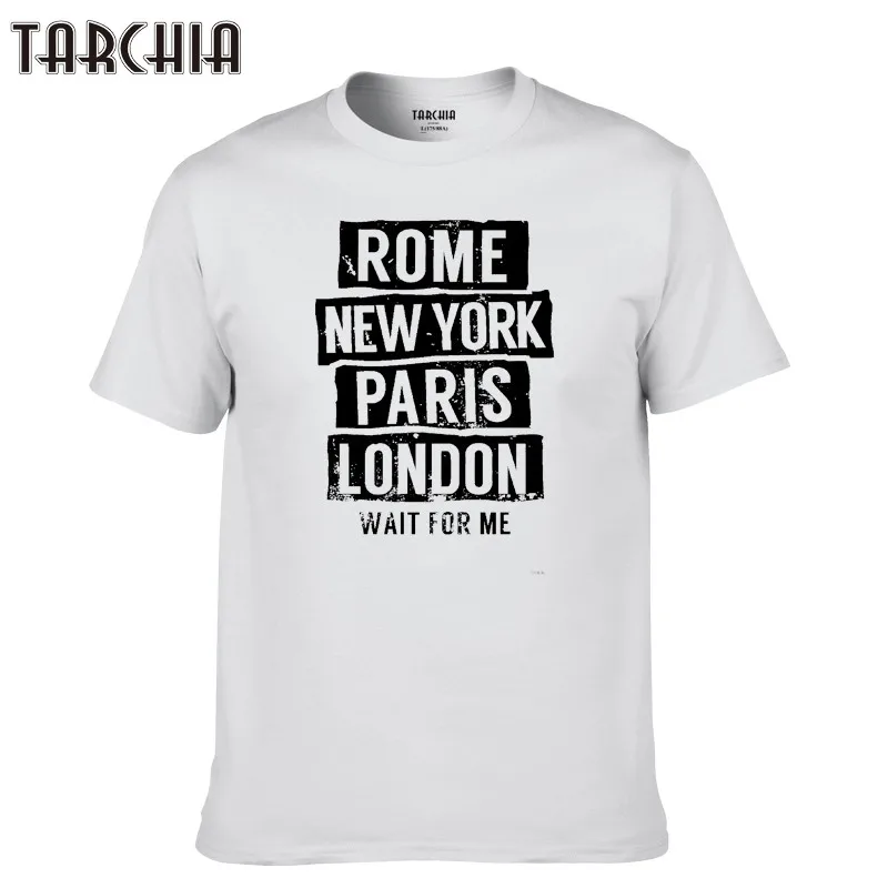 Tarchia 2019 Rome New York Paris London Homme Boy Men T Shirts Male New Tshirt Cotton Casual Tops Tee Short Sleeve Summer T Shirts Aliexpress