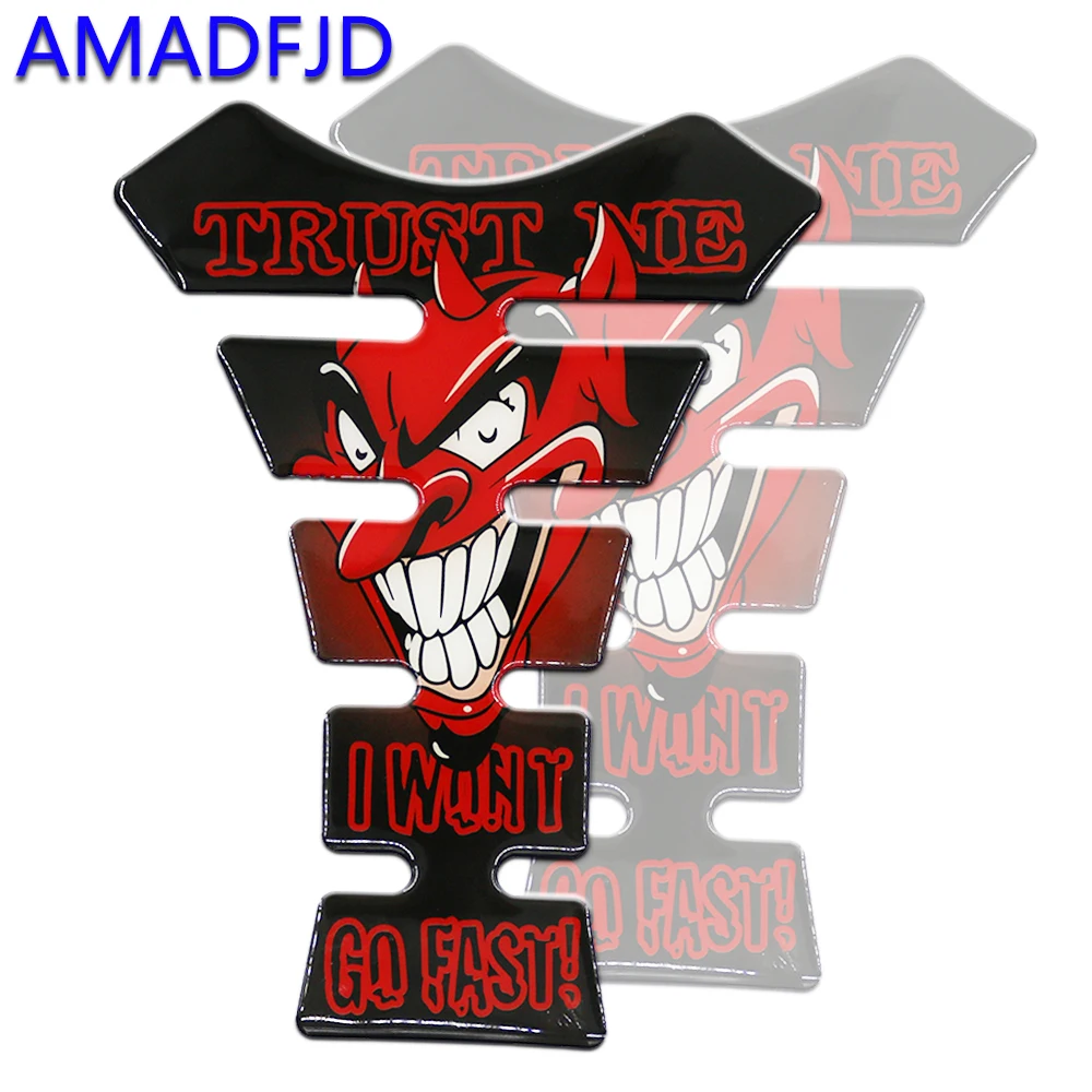 

AMADFJD 3D Skull Logo Motorcycle Sticker Tankpad Motorcycle on Sticker Tank Pad Motorbike Accessories Racing Protector Decals