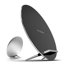 Беспроводной быстрой зарядки Pad цинк Алюминий QI Стандартный для смартфонов уникальный Дизайн