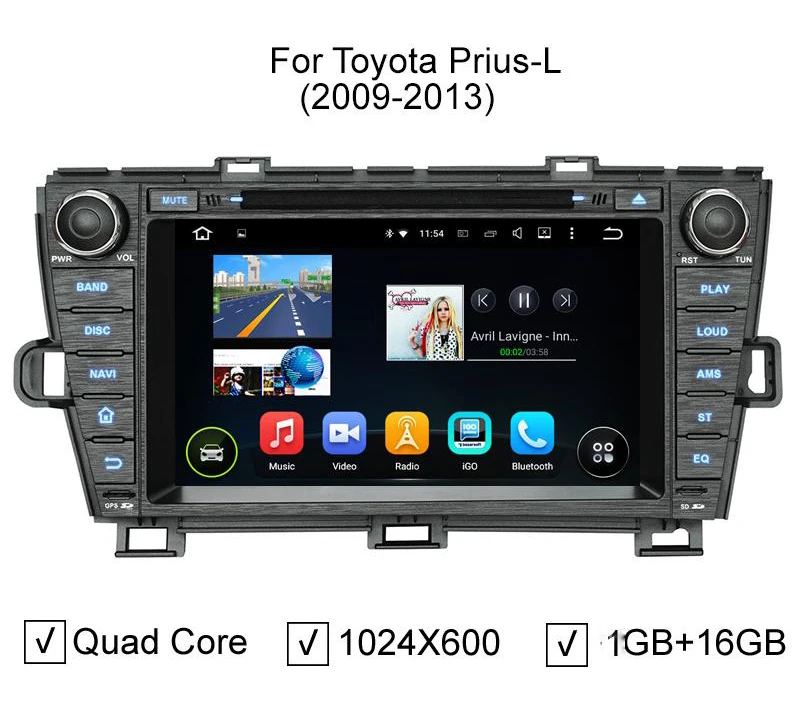 HD-8-Capacitive-Screen-Pure-Android-5-1-1-Car-DVD-GPS-For-Toyota-Prius-2009 (4)