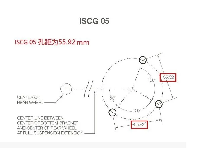 Discount FIFTY-FIFTY AM 1X Series bicycle chain guide steady ISCG05 dental plate disc protection tensioner use for 28-34 Chainring 0