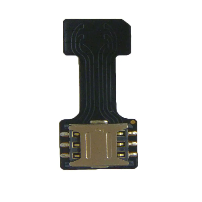 

HAOHAN 1Pcs Black Dual SIM SIM Adapter for Android TWO 2 Nano SIM NANO-SD Memory Card Converter For XIAOMI REDMI NOTE 3 4 3s PRO