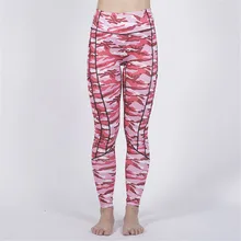 6 цветов Камуфляж цифровой печати леопард сшивание спортивный пуш-ап женские леггинсы для фитнеса Беговые спортивные брюки