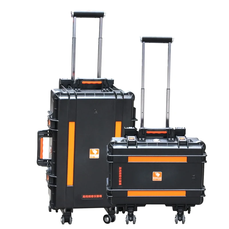 LAOA Strengthen Impacted Resistance and Water-Proof Porbable Tool Box Instrument Trolley Fix Wheel Case