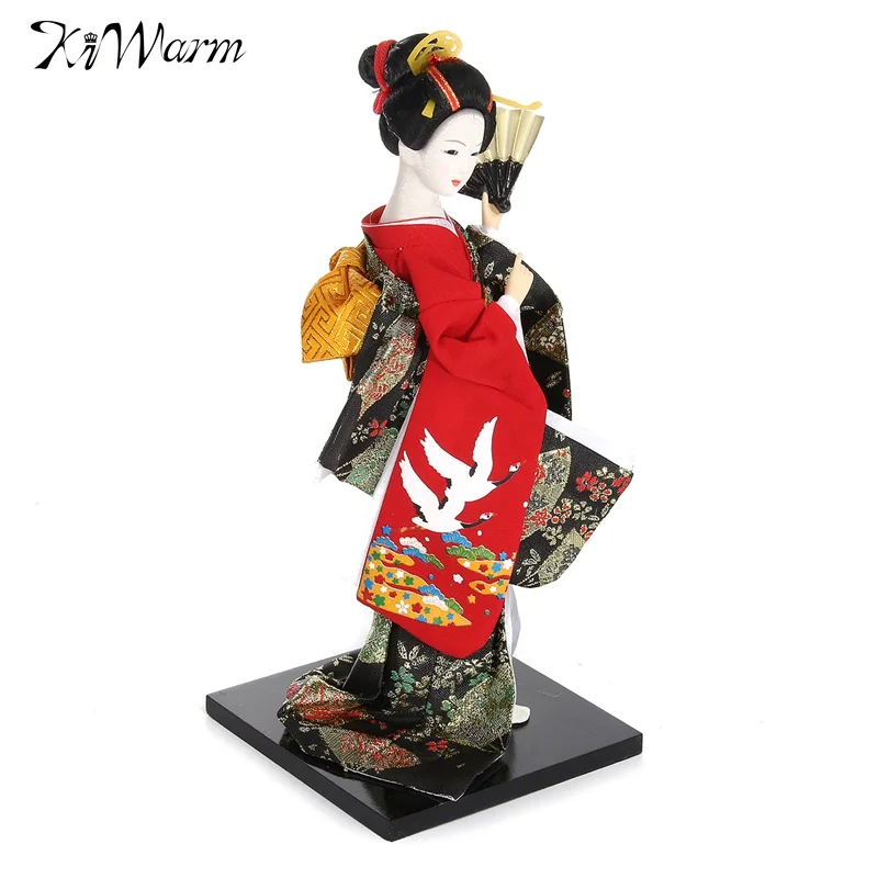 

KiWarm Classic 30cm Japanese Kabuki Doll Figurines Ornaments for Home Office Hotel Desk Cabinets Decoration Artwork Crafts Gift
