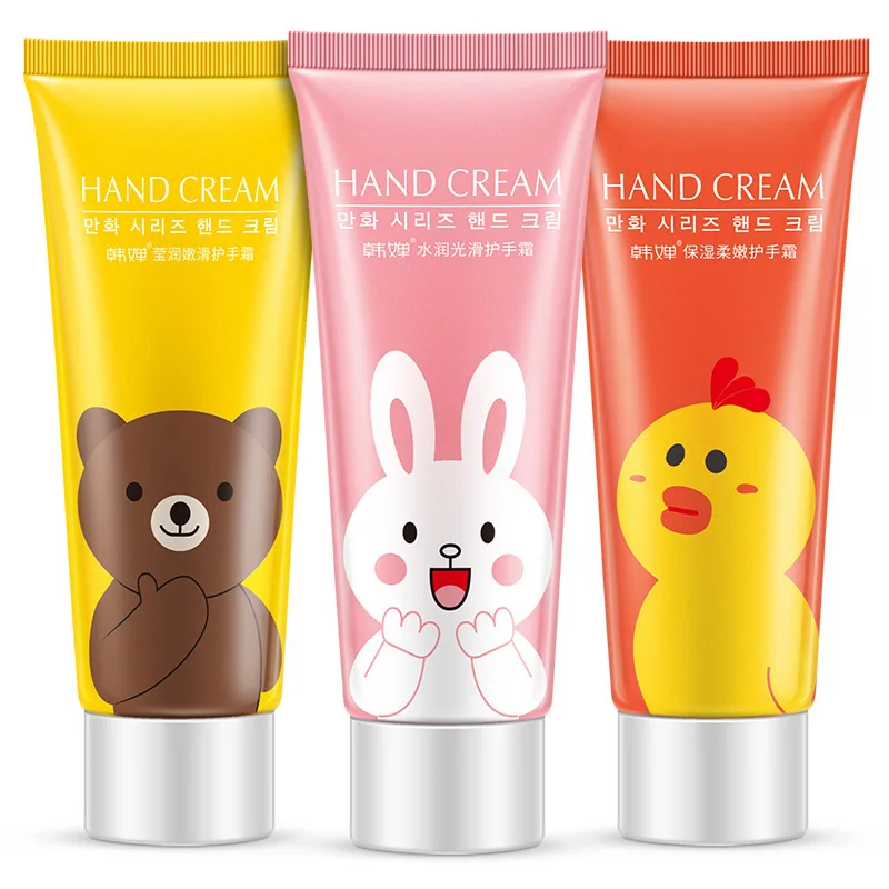 3pcs/lot Cartoon Hand Cream Cute Fruits Perfumed Moisturizing Anti