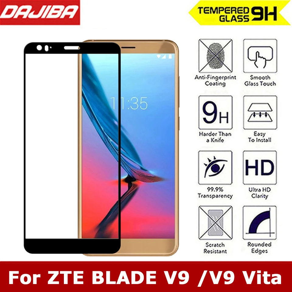 9H 3D полное покрытие закаленное стекло для ZTE Blade V9 Vita V 9 Взрывозащищенная защитная