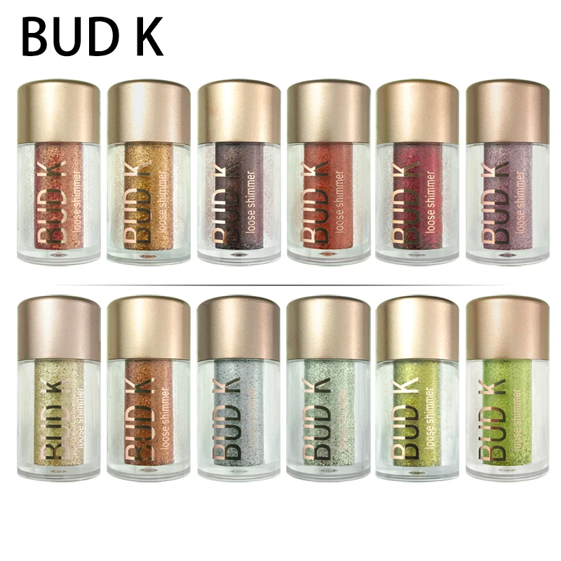 BUD K брендовые Роскошные светящиеся тени для век Цвет Косметика длительное