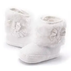 Теплые Ботинки Зимние Новорожденного Ребенка Обувь для Девочек Лодыжки Снег Сапоги Младенческой Противоскользящие Обувь Первые Ходоки