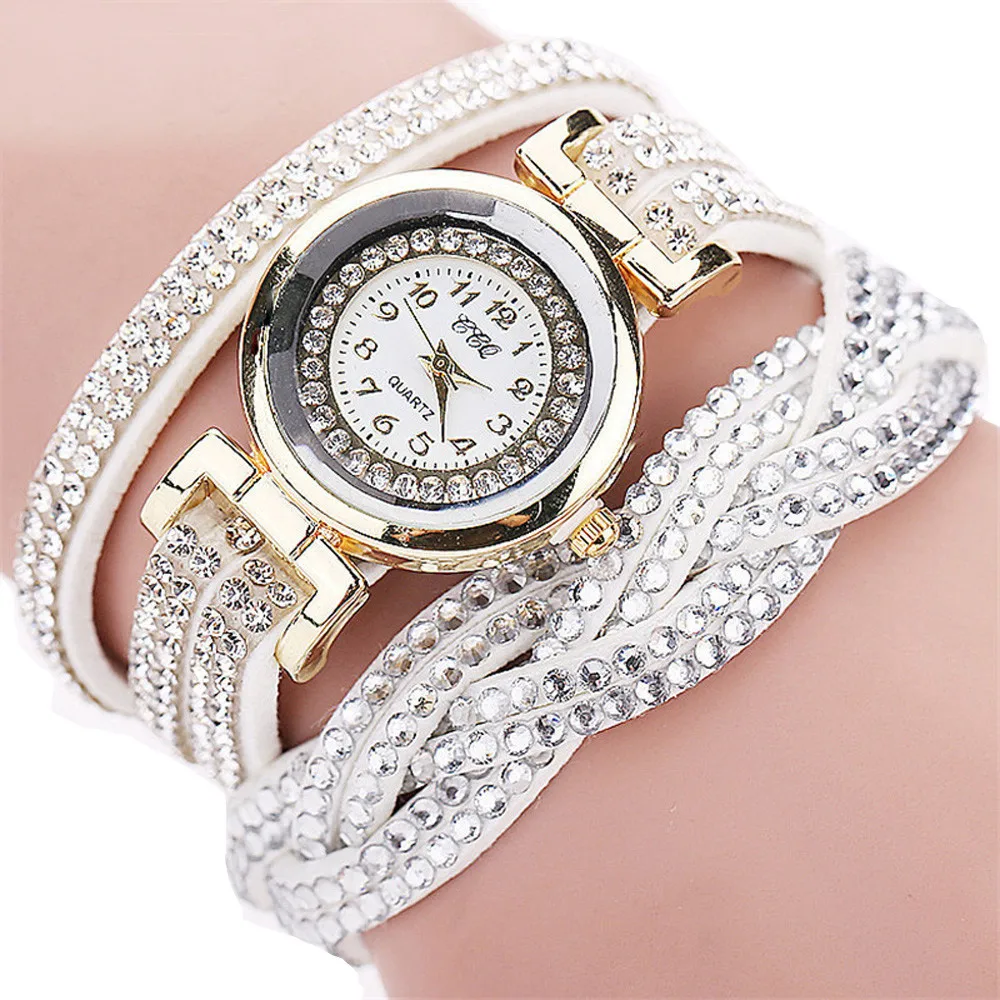 

CCQ Luxury Brand Watch Fashion Women's Watch Analog Quartz Ladies Dress Rhinestone Watch Bracelet Wristwatches reloj mujer #N05