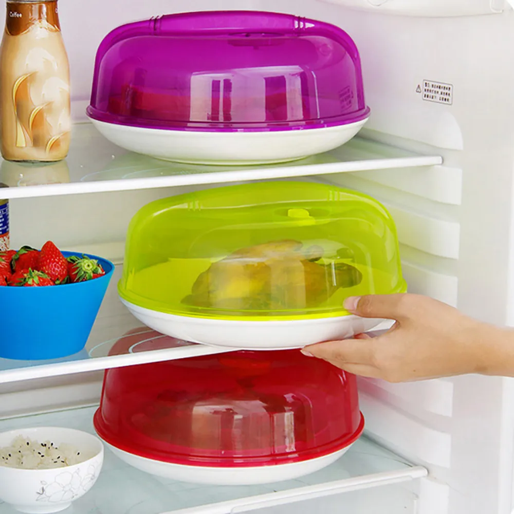 

Food Cover Plate Plastic Microwave Oven Refrigerator Vented Splatter Protector Lids Safe Disc Steam Kitchen Gadget Ma25