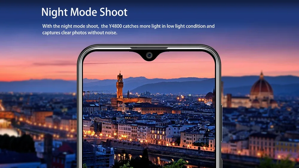 OUKITEL Y4800 6,3 "FHD + безрамочный экран с Дисплей 6 ГБ Оперативная память 128 Гб Встроенная память Смартфон Android 9,0 48MP + 5MP отпечатков пальцев 4000 mаh 9В/2A