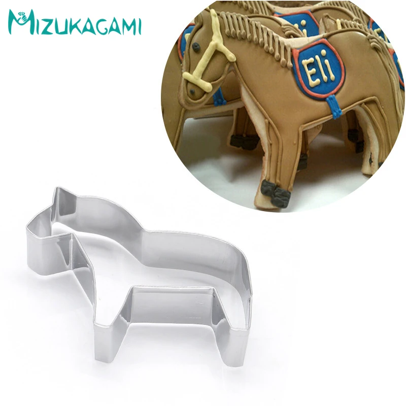 

Cookie Cutter Stainless Steel Biscuit Mold Horse Shape Fondant Cake Tool DIY Kitchen Baking Tools Cutters MS-00270