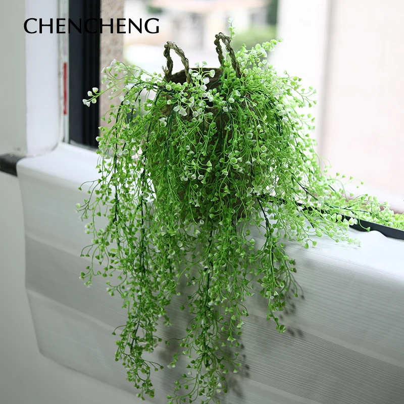 

3 pieces/ lots Wedding Decoration Home Decoration Artificial Flower White green fancy pattern 85CM Long Flora plant Rockery