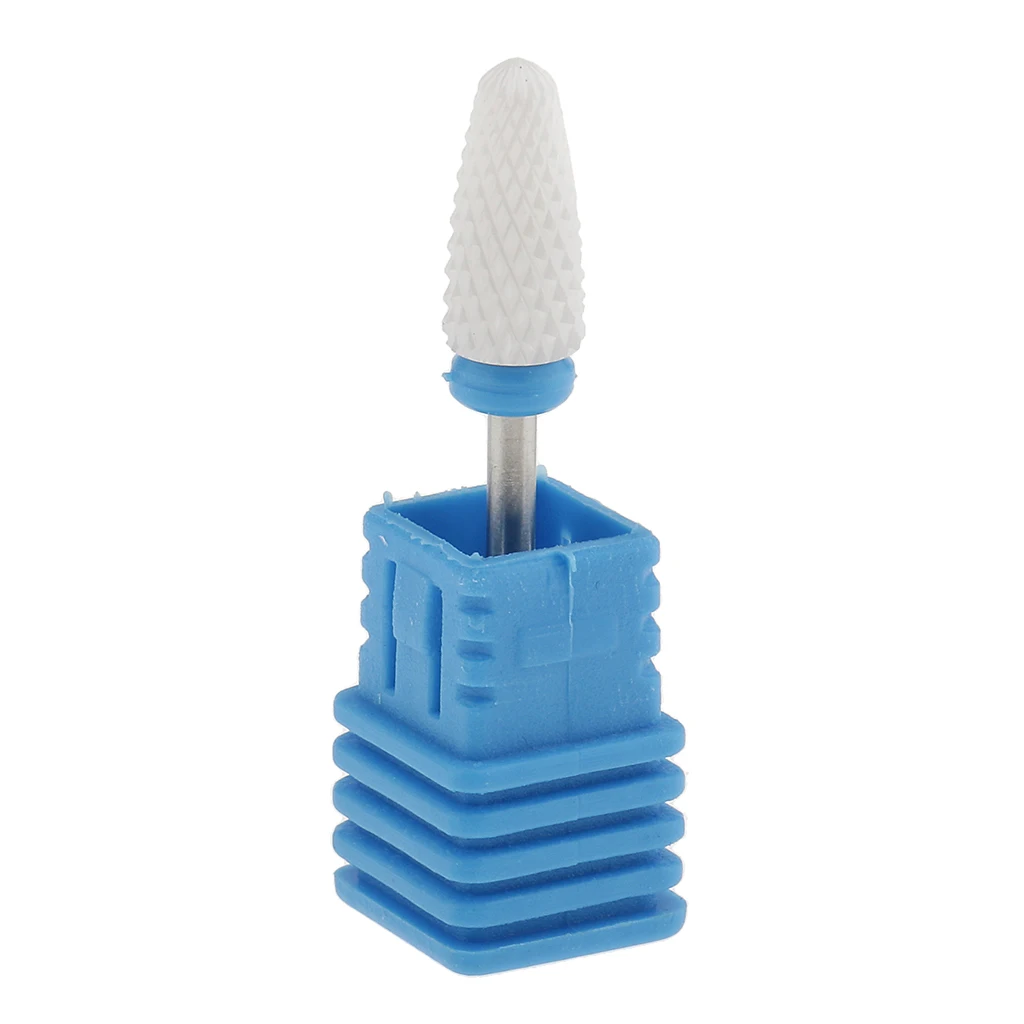 Nail Art Polishing Grinding Head Ceramic Electric Drill Bit Corn Medium Mounted Grinding Stone Head Electric Manicure Cutter