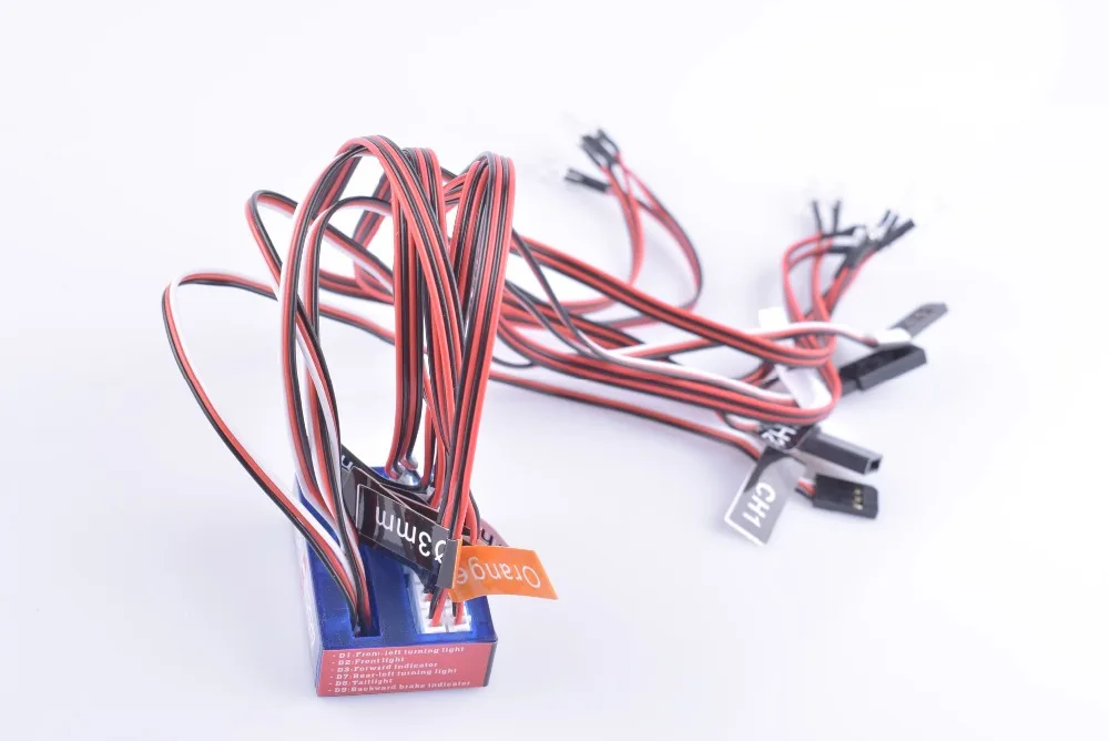 12 LED Flashing Smart LED Light System 2CH 4.8-6V For 1/10 RC Drift  Car Truck Tank