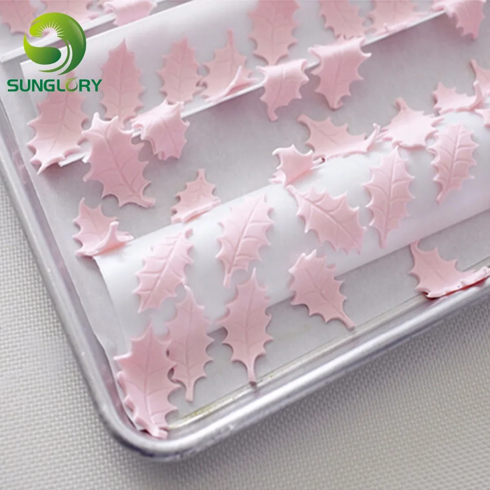 Нержавеющая сталь 3 шт. Холли лист печенья Sugarcraft Рождество Cookie Mold торт украшение печенье формы помадка выпечка Инструменты