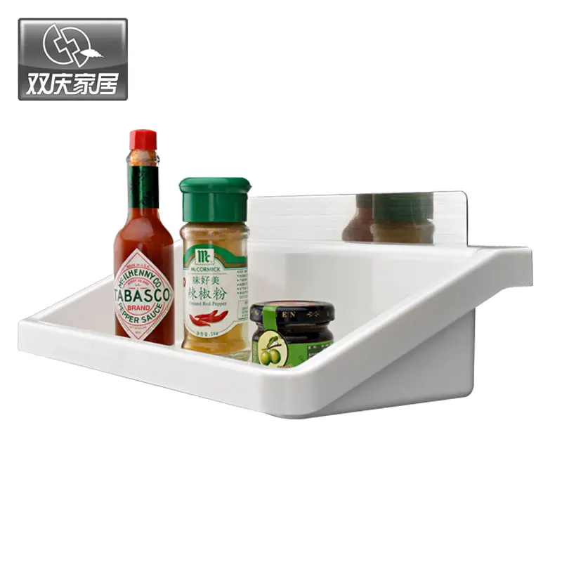 Magic Flexible Sticker Kitchen Shelf And Bathroom Multifunction Plastic Condiment Spice Rack Holder Rack Bathroom Shelves