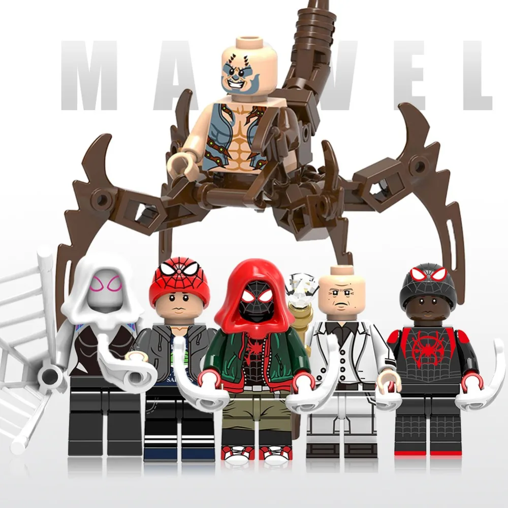 

Legoed Figures Spiderman Lord of Rings Gollum Aragorn Boromir Faramir Nazgul Sauron Ninjagoed Building Blocks toys for Gift