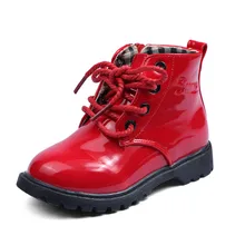 2015 enfant en cuir bottes enfant de sexe féminin martin bottes garçons chaussures chaussures simples petite fille printemps bébé bottes