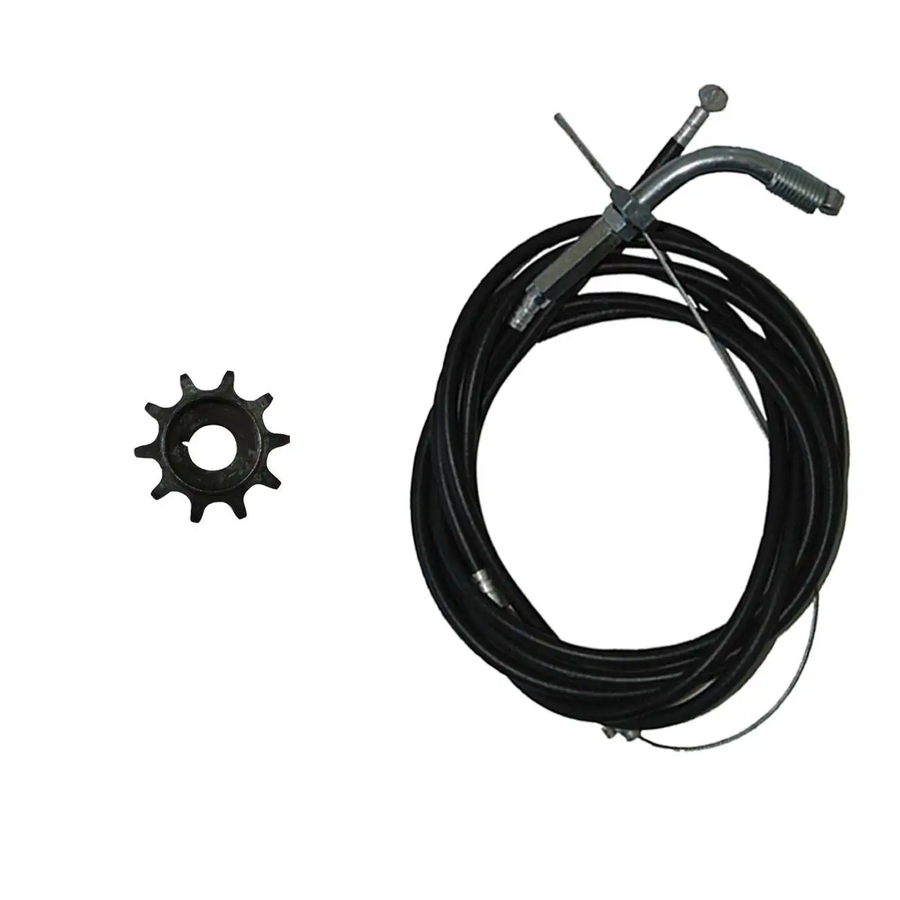 Throttle Cable Clutch Cable&Drive Sprocket Fits 66/80cc Motorized Bike Engine