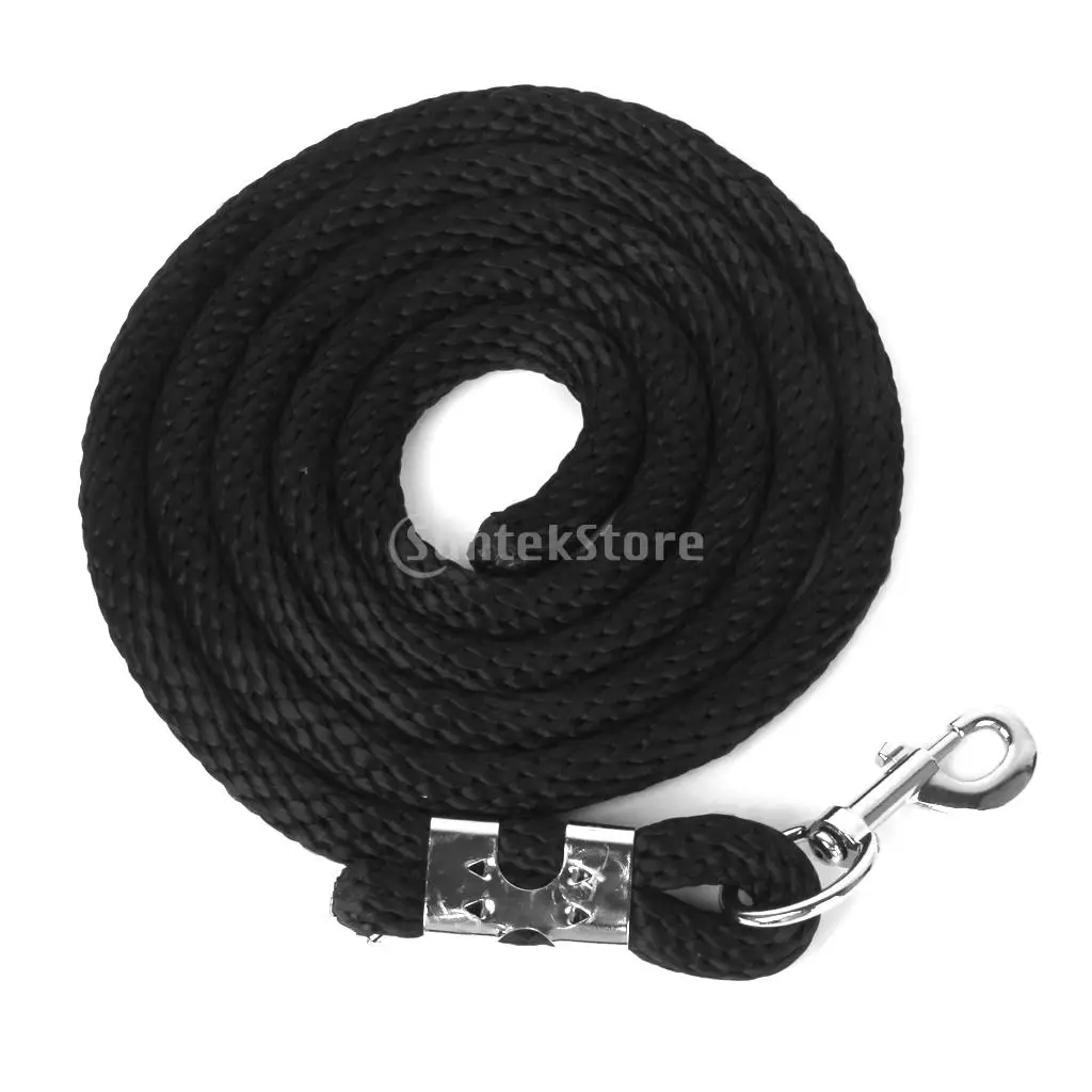 New Arrivals 2015 2M Long Black Horse Nylon Lead Rope / Leadrope with