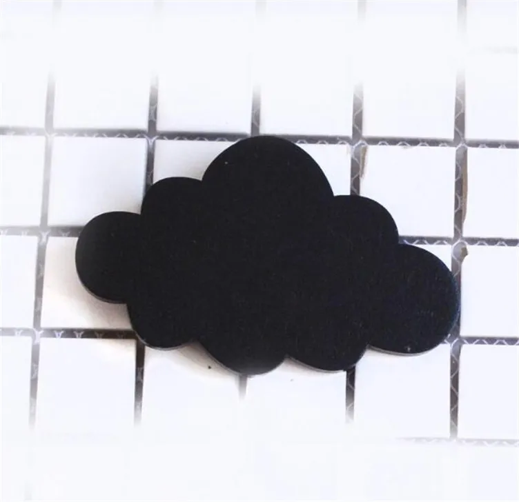 Black Cloud Скандинавский мультфильм панда настенный крючок деревянная комната украшение дерево Детская комната украшения крючки для одежды настенная декоративная наклейка подарок - Цвет: Black Cloud