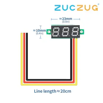 

0.28 inch Digital Voltmeter Car Motor Red LED Vehicles Panel Volt tester voltage Meter DC 2.4-30V