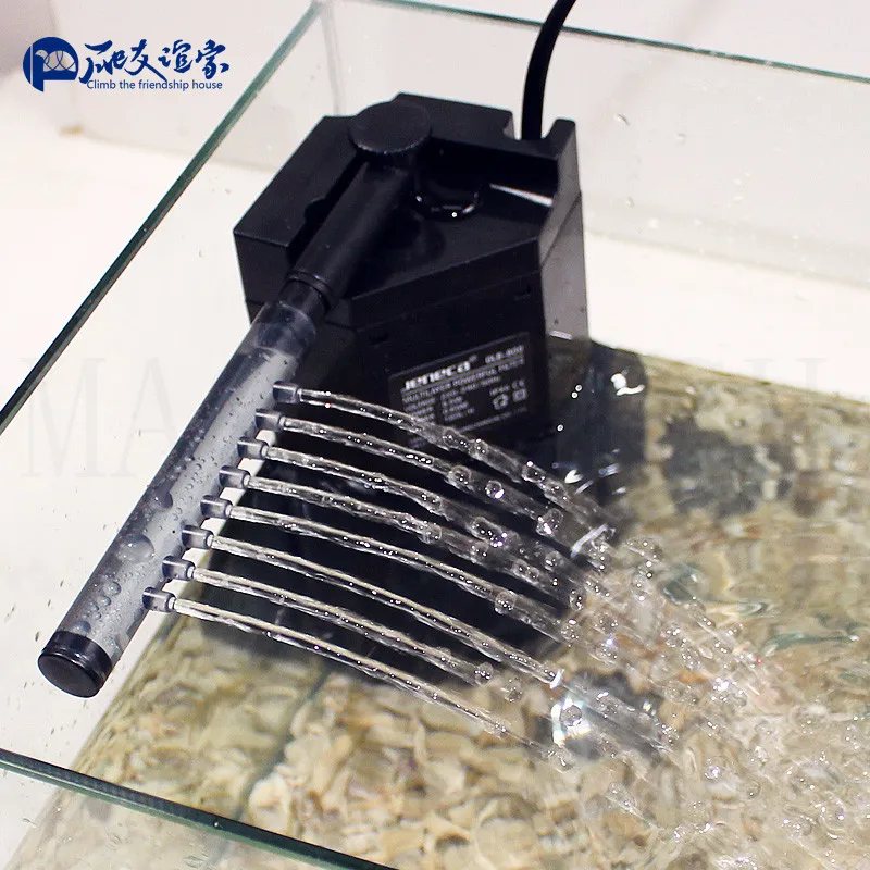 

220V mini aquarium filter Built-in rain oxygen filter,Rain Shower Filter