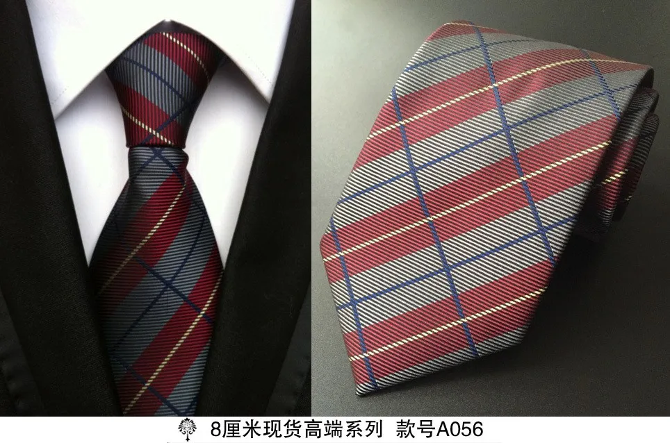 Шелковый плотный тканевый Галстук Пейсли для мужских галстуков дизайнерские модные мужские галстуки 8 см темно-синий и красный полосатый галстук свадебное платье