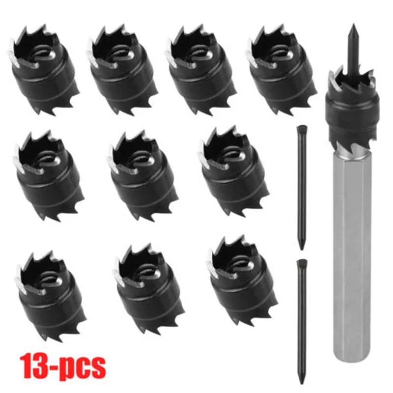 

13 Pack 3/8 Double Sided Spot Weld Cutter HSS Drill Bit Remover Welder Cut Tool