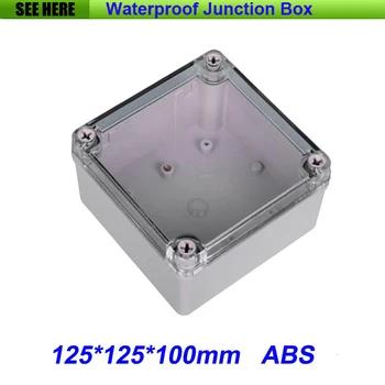

Free Shipping Good Quality ABS Material Transparent Cover IP66 Waterproof Electrical Outlet Box 125*125*100mm